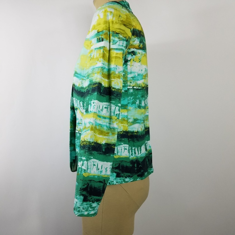 LAFAYETTE 148 Lilith Printed Graphic Aquarium Jacket Blazer - Picture 6 of 6